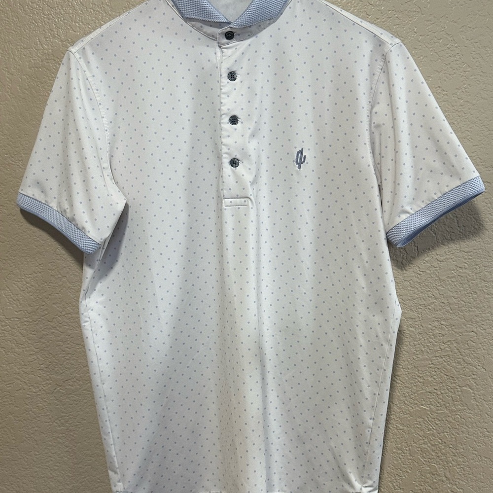 Greyson White and Blue Polo Shirt